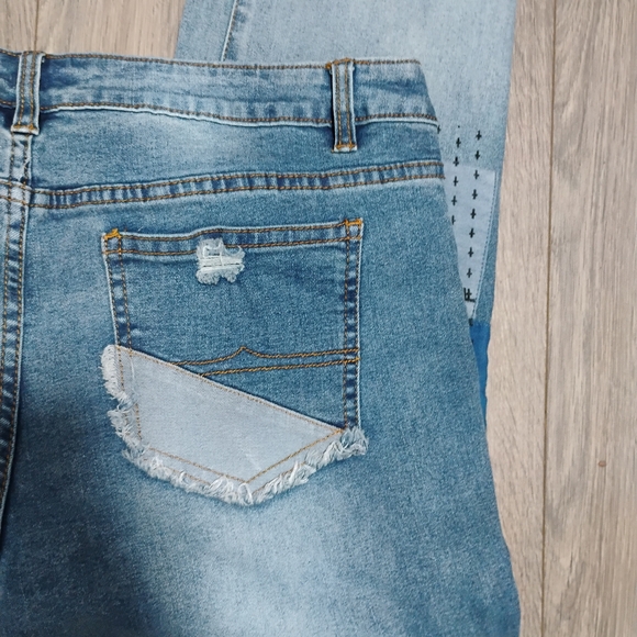 Anthropologie Juliette Patchwork Boyfriend Jeans 14 - Picture 7 of 11